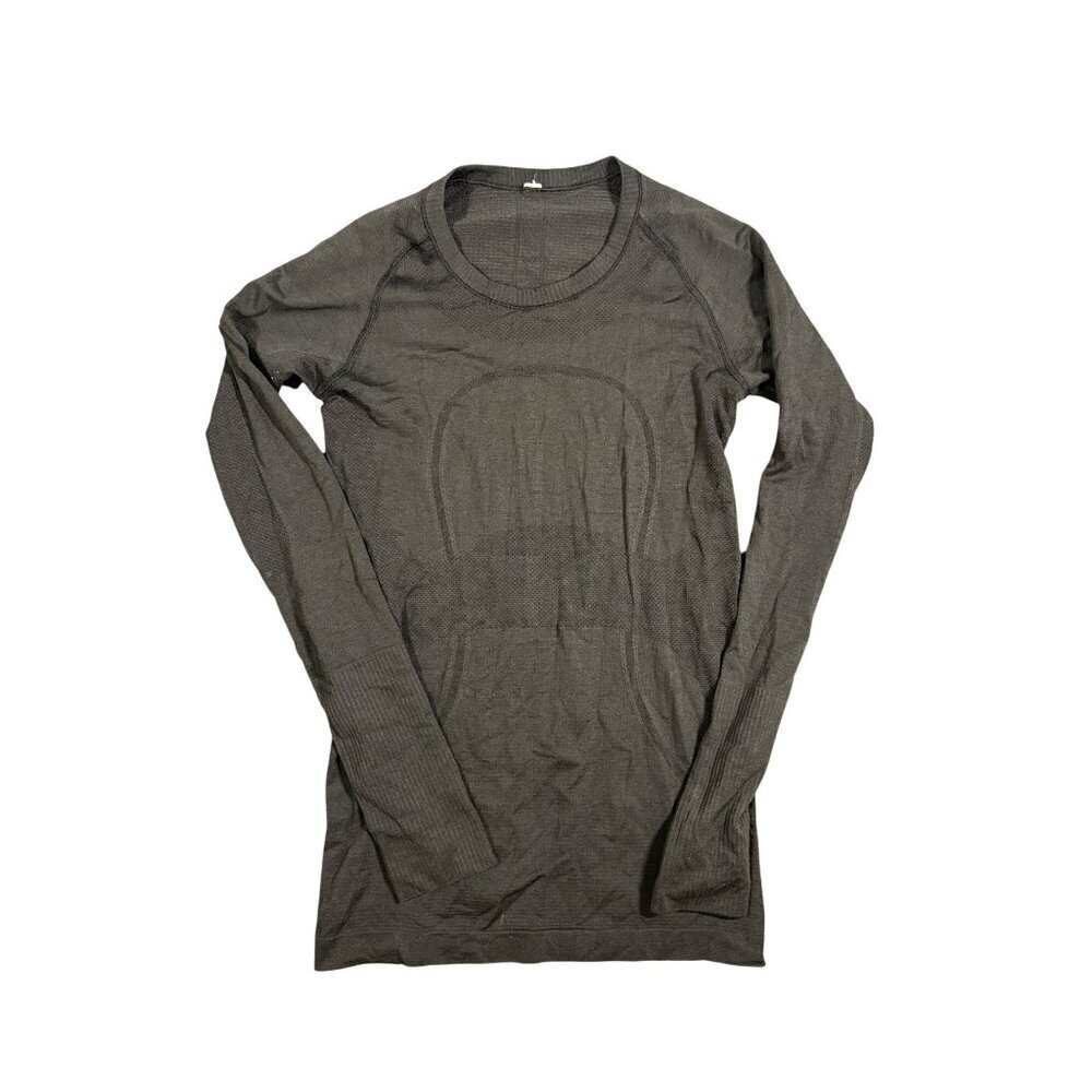 Lululemon Women's Swiftly Tech Long Sleeve Crew Shirt Size 6 Dark Gray